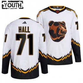 Boston Bruins tröja Taylor Hall 71 Adidas 2022-23 Vit Reverse Retro 2.0 Authentic - NHL Tröjor Barn
